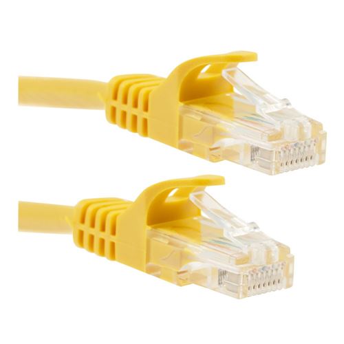 PPA 25 Ft. Cat 6 Molded Snagless Ethernet Cable - Yellow — vista 1