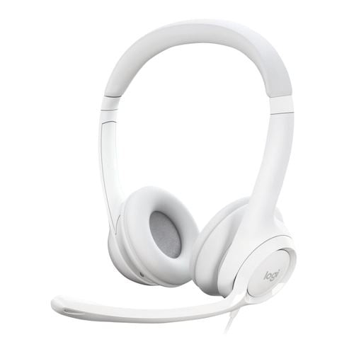 Logitech H390 USB Wired Headset - White — vista 1