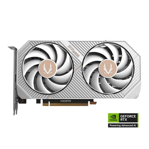 Zotac NVIDIA GeForce RTX 5060 Twin Edge White Overclocked Single Fan 8GB GDDR7 PCIe 5.0 Gr — vista 1