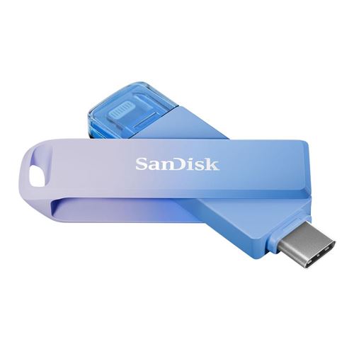 Sandisk 256GB Creator Series Phone Drive USB Type-C / Lightning Thumb Drive - Blue — vista 1