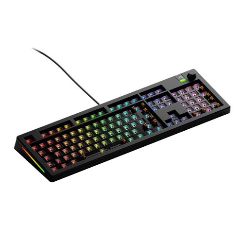Glorious GMMK 3 100% Barebones RGB Wired Gaming Keyboard - Black — vista 1