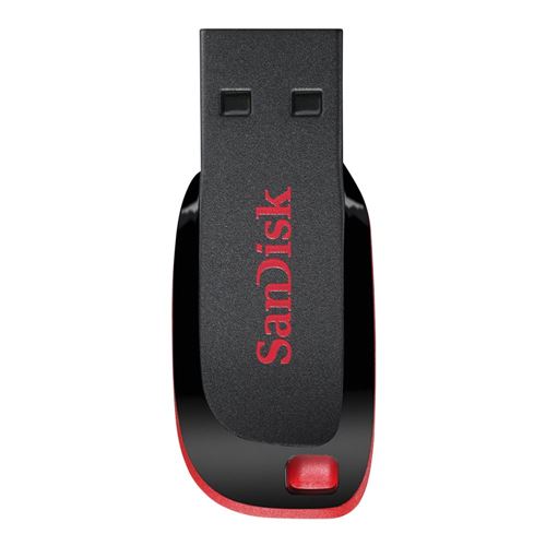 Sandisk 128GB Cruzer Blade SuperSpeed+ USB 2.0 Flash Drive - Black — vista 1