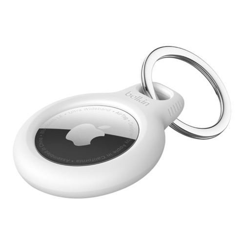 Belkin Secure Holder with Key Ring for AirTag - White — vista 1