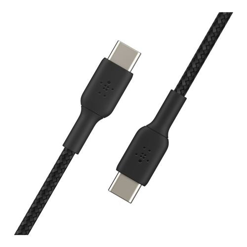Belkin BOOST CHARGE Braided USB Type-C to USB Type-C Cable (Black) - 6.6ft — vista 2