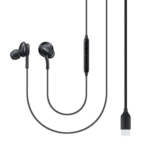 Samsung USB Type-C Wired Earbuds - Black
 Inline Controls;  Built-in Microphone — vista 2