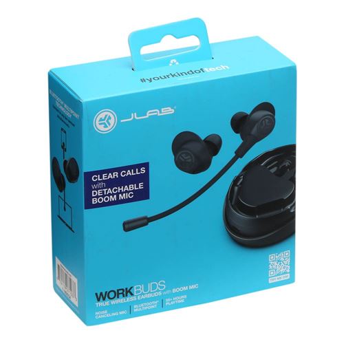 JLab Work Buds True Wireless Earbuds - Black — vista 2