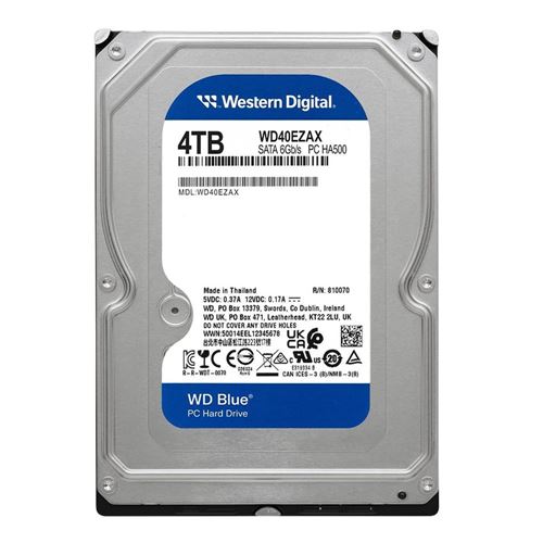 WD Blue 4TB 5400 RPM SATA III 6Gb/s 3.5" Internal Desktop CMR Hard Drive — vista 2