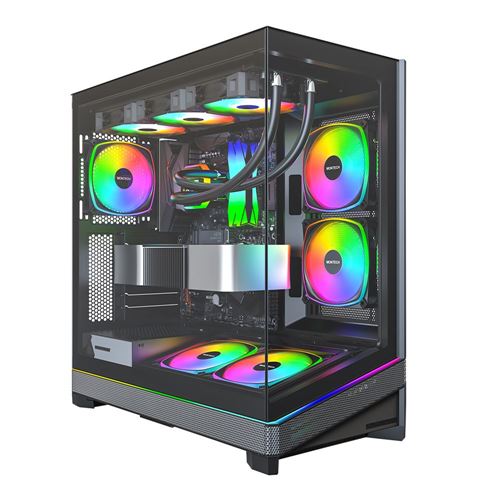 Montech SKY 3 RGB Tempered Glass ATX Mid-Tower Computer Case - Black — vista 2