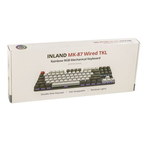 Inland MK-87 Mechanical RGB Backlit Wired Gaming Keyboard - Black — vista 2