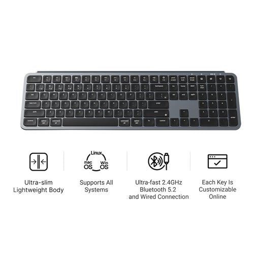 Keychron B6 Pro Wireless Scissor Keyboard - Ivory White — vista 2