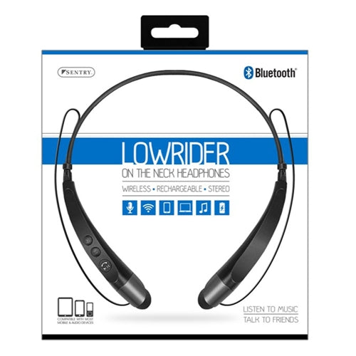 Sentry Industries Bluetooth Lowrider On-the-Neck Headphones - Black — vista 2