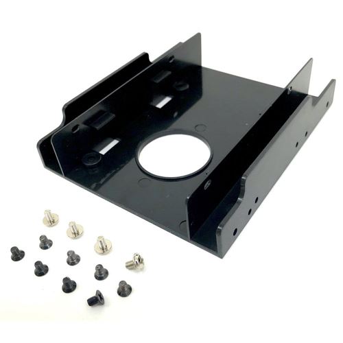 Micro Connectors Dual 2.5" Plastic HDD/SSD Mounting Bracket Kit (L02-252) — vista 2