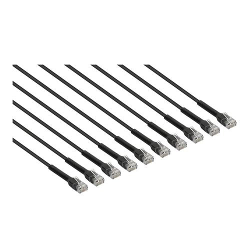Intellinet Cat6 Stranded U/UTP FlexiBoot Slim Network Ethernet Cable 3ft.  10-Pack-Black — vista 2