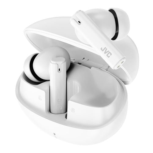 JVC HAB6TW True Wireless Bluetooth Earbuds - White — vista 2