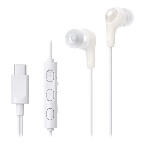 JVC Gumy Connect Wired Headphones with USB-C Connector - White — vista 2
