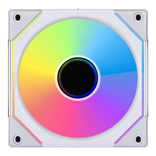 Lian Li UNI FAN SL-INF FLEX Reverse Blade 120mm Fluid Dynamic Case Fan - White (3 Pack) — vista 2