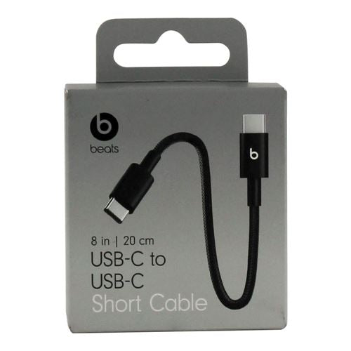 Cable USB-C Apple Beats Trenzado Corto 20 cm - USB-C a USB-C - 480Mbps - MEQ94LL/A - Bolt Black — vista 2