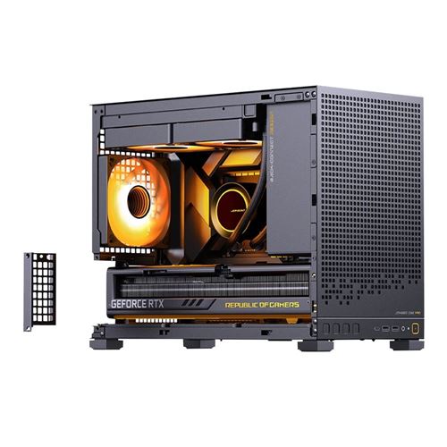 JONSBO D32 PRO Tempered Glass microATX Mini Tower Computer Case - Black — vista 2