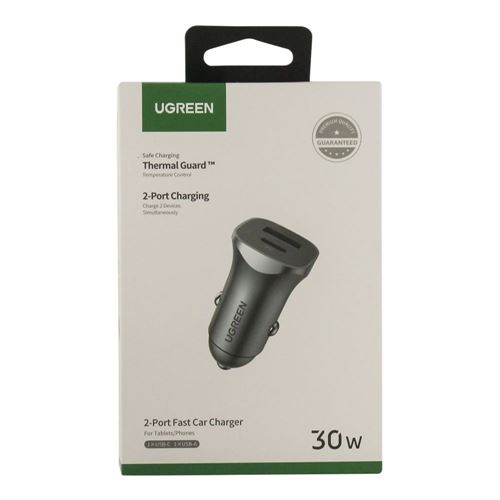 UGreen Dual USB Type-C and Type-A 52.5W Car Charger — vista 2