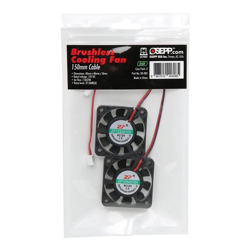 Leo Sales Ltd. 3D Printer Brushless Cooling Fan - 2 Packs — vista 2