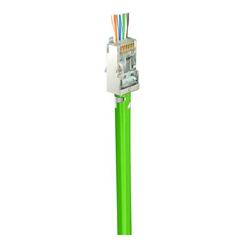 PROSeries Pass Through 1 Piece Shielded External Ground Green Tint - 50pc Jar
 Cat6 STP wi — vista 2