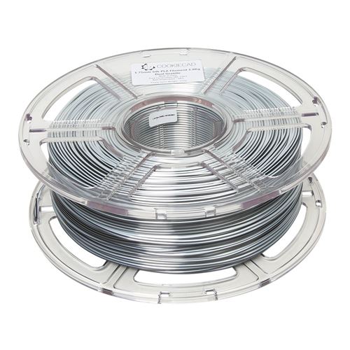Cookiecad 1.75mm PLA Silk 3D Printer Filament Dual Color 1.0 kg (2.2 lbs.) Spool - Granite — vista 2