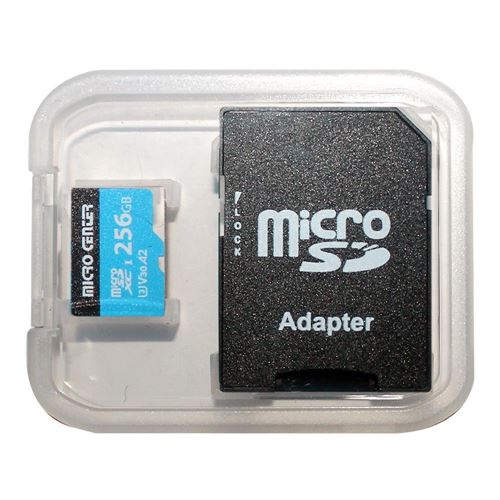 Micro Center 256GB Performance microSDXC Class 10 / UHS-3 Flash Memory Card with Adapter — vista 2