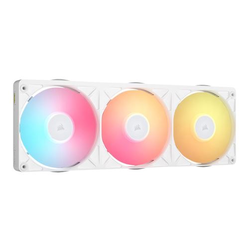 Corsair iCUE LINK RX360 II Unified Frame RGB 360mm Magnetic Dome Case Fan - White — vista 2