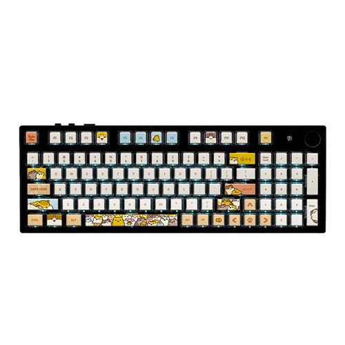 The KapCo Bichi Mao Kawaii Sleeping Cat Keycaps, PC PBT ASA Profile, 120 Keys — vista 2