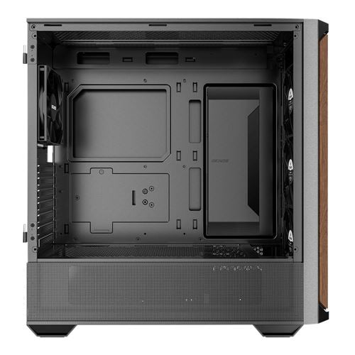 Okinos Cypress 7 Tempered Glass ATX Mid-Tower Desktop Computer Case - Black — vista 2