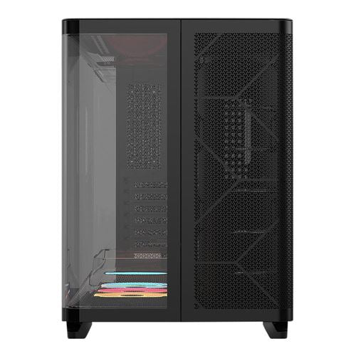 Corsair Air 5400 RS-R ARGB Panoramic Tempered Glass ATX Mid-Tower Computer Case - Black — vista 2
