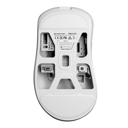 pulsar Xlite CrazyLight Mini Wireless Gaming Mouse - Uyuni White — vista 2