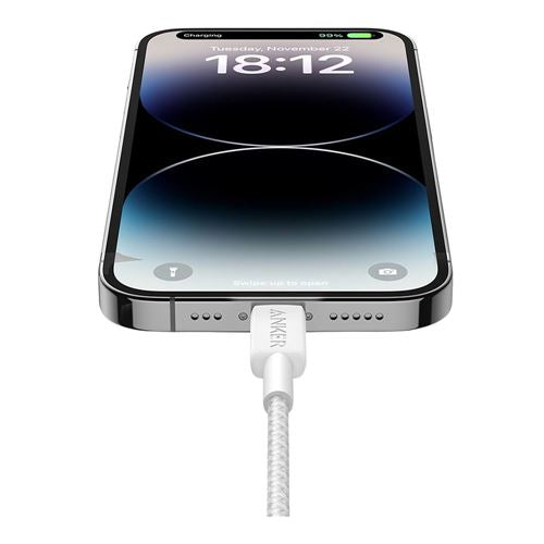 Anker 322 USB-C to Lightning Connector Cable (10ft Braided) — vista 2