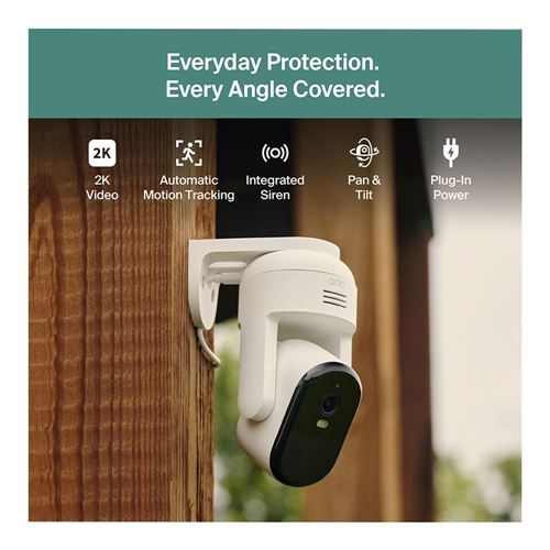 Arlo Essential PT Security Camera - White (2 Pack) — vista 2