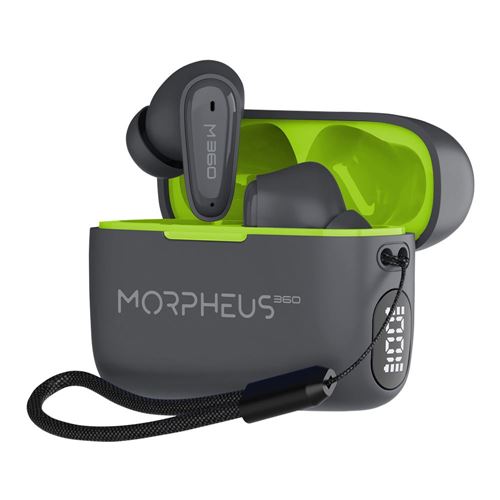 Morpheus 360 Nemesis True Wireless Bluetooth Earbuds - Gray — vista 2
