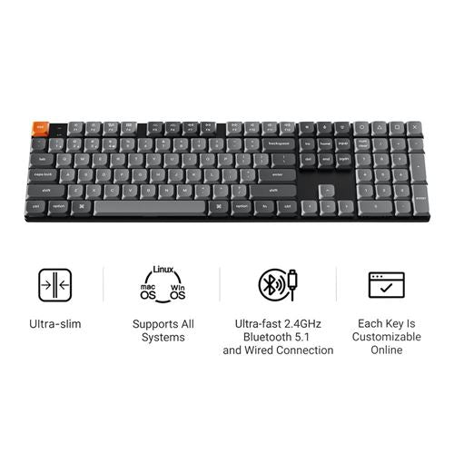 Keychron K5 Max Swappable Gateron RGB Backlight Brown Switch Keyboard — vista 2
