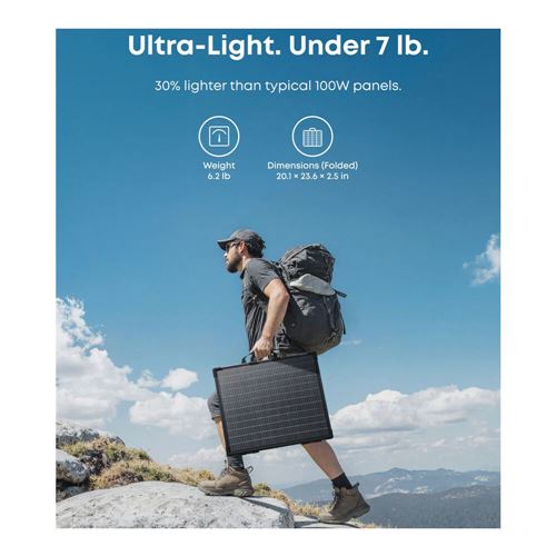 Anker SOLIX PS100 Bifacial Portable Solar Panel — vista 2