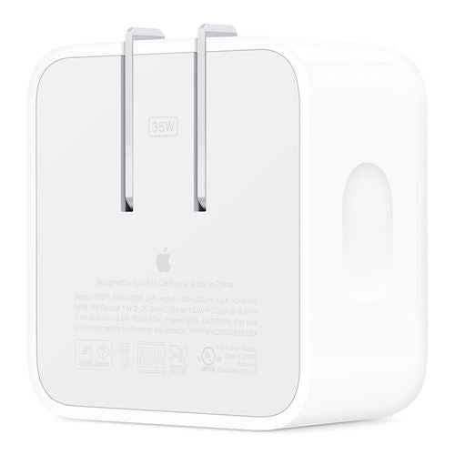 Apple 35W Dual USB-C Port Compact Power Adapter — vista 2