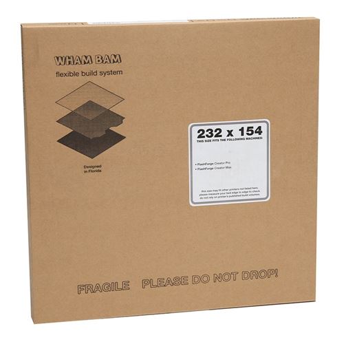 Wham Bam 232 x 154 Flexible Build System for FDM Printers — vista 2