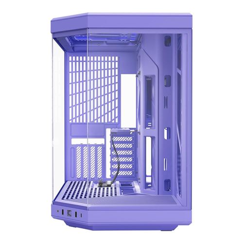 HYTE Y70 Dual Chamber Tempered Glass ATX Mid-Tower Computer Case - Taro Milk — vista 2