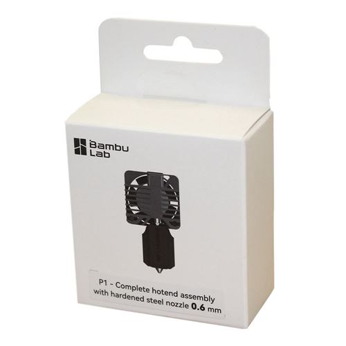 Bambu Lab P1 - Complete Hotend Assembly with Hardened Steel Nozzle - 0.6mm — vista 2