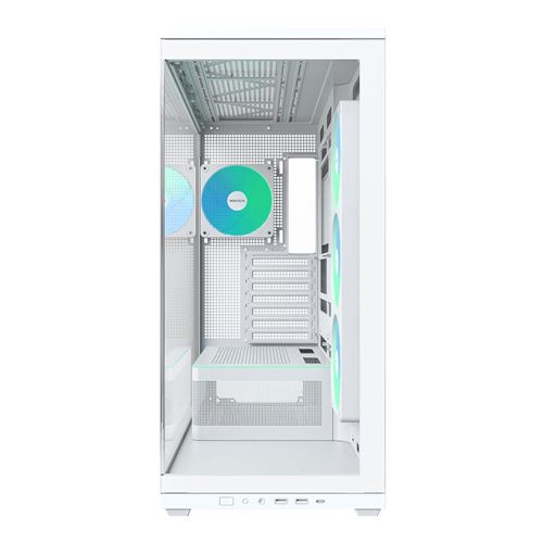 Montech TG3 Tempered Glass ATX Mid-Tower Computer Case - White — vista 2