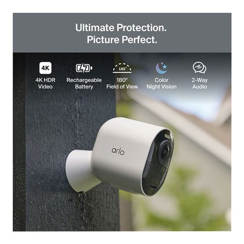 Arlo Ultra 3 Security Camera - White (Three Pack) — vista 2
