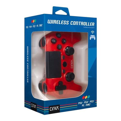 Hyperkin Cirka NuForce Wireless Game Controller for PS4 (Red) — vista 2