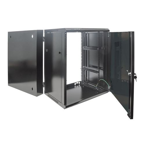 Intellinet 19 inch 9U Double Section Wallmount Cabinet — vista 2