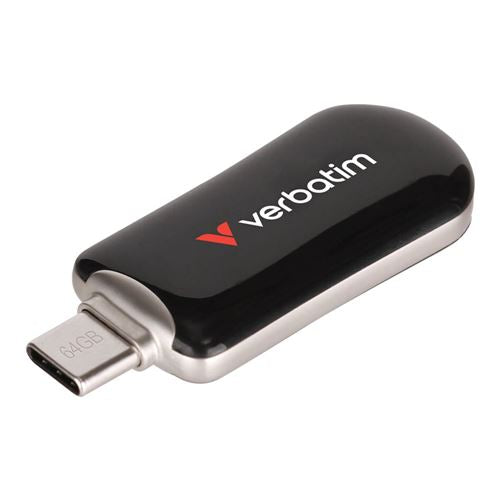 Verbatim 64GB Plectra USB-C 3.2 Gen 1 Flash Drive - Black — vista 2