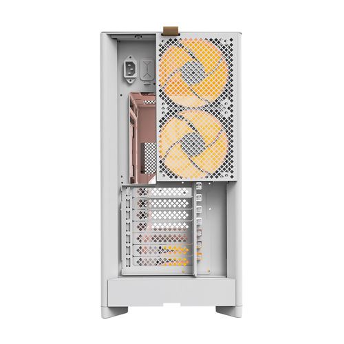 Montech HS02 PRO Tempered Glass ATX Mid-Tower Computer Case - White — vista 2