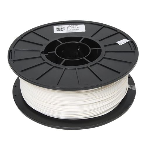 IC3D 1.75mm PETG Recycled 3D Printer Filament Single Color 1.0 kg (2.2 lbs.) Spool - White — vista 2