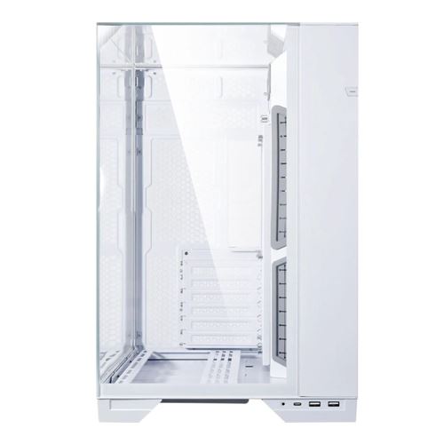 Lian Li O11 Vision-M Tempered Glass microATX Mini Tower Computer Case - White — vista 2