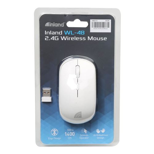 Inland Wireless Mouse - White — vista 2